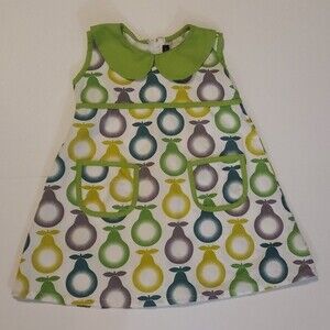 PAULINA QUINTANA Pear Collared Dress size 2T